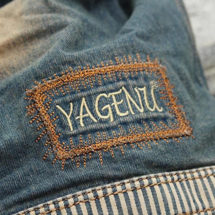 Denim Blue Mens Womens Large Barrel Backpack Laptop Backpack Bucket Jean Travel Backpacks For Men