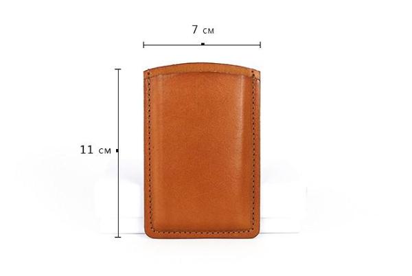 Leather Mens Slim Card Wallet Front Pocket Wallet Small Change Wallets for Men