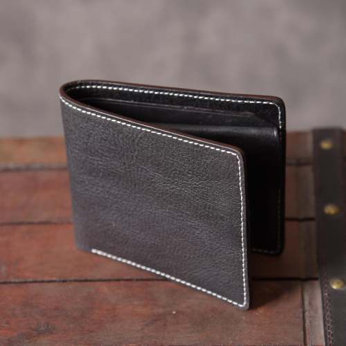 Handmade Leather Mens Cool Wallet Men Slim Wallets Front Pocket Wallet for Men