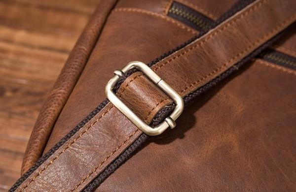 Cool Mens Leather Backpack School Backpack Leather Laptop Backpack for Men