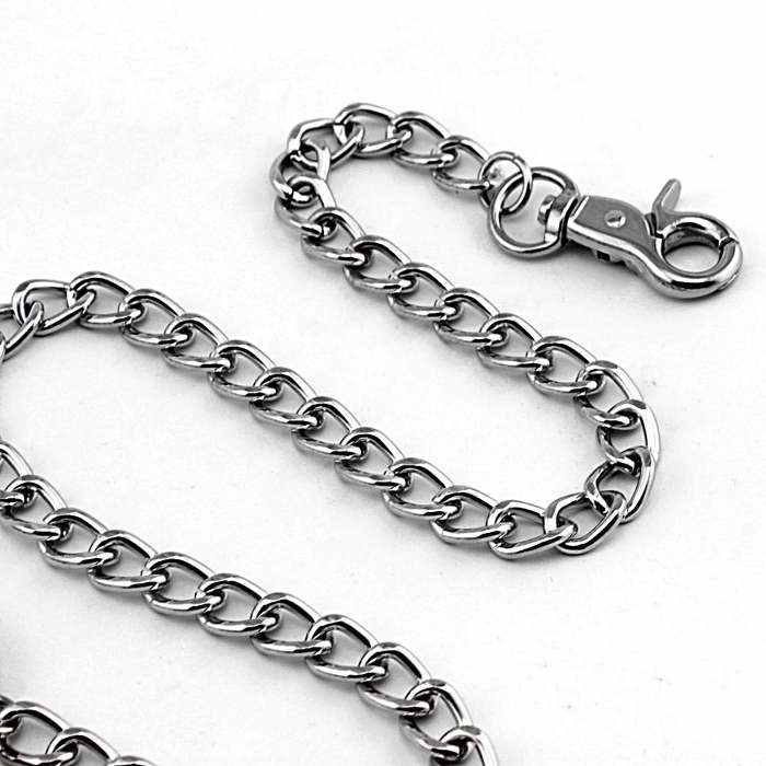 Cool Mens Feather Silver Wallet Chain Pants Chain Jeans Chain Jean Chain Biker Wallet Chain For Men