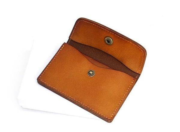 Leather Mens Card Wallet Front Pocket Wallet Small Slim Wallets Change Wallets for Men