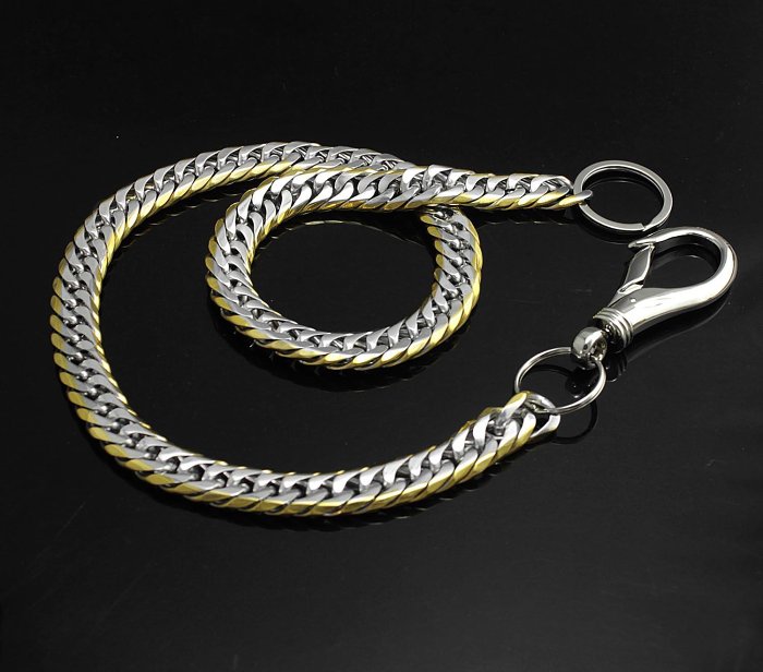 Solid Stainless Steel Wallet Chain Cool Punk Rock Biker Trucker Wallet Chain Trucker Wallet Chain for Men
