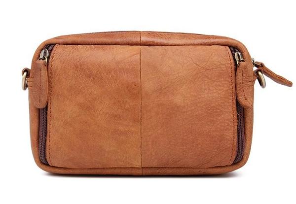 Leather Men Fanny Pack Waist Bag Hip Pack Belt Bag Bumbag for Men