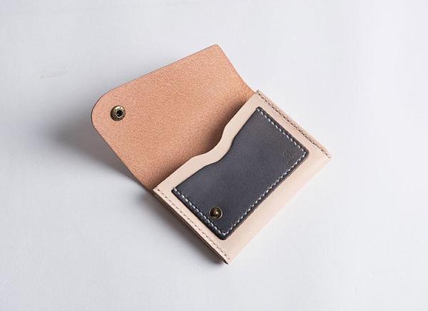 Handmade Leather Mens Cool Short Wallet Card Holder Small Card Slim Wallets for Men