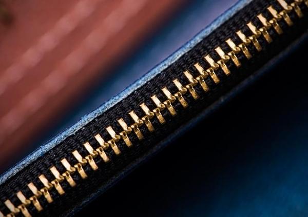 Handmade Leather Tooled Blue Women Envelope Vintage Leather Wallet Long Phone Clutch Wallets for Women