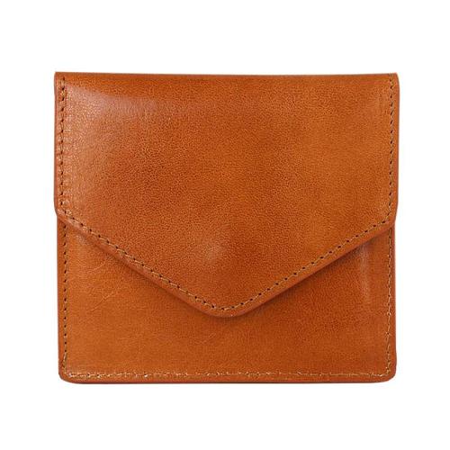 Cool Leather Mens Slim Card Wallet Front Pocket Wallets Small Change Wallet for Men