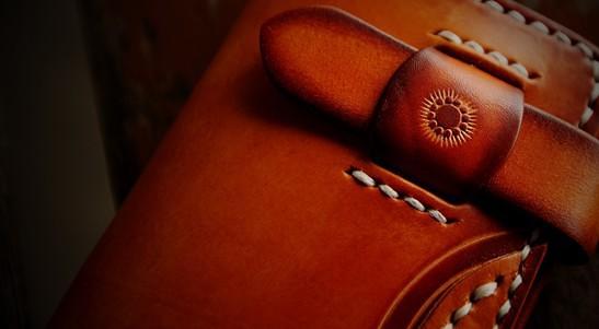 Handmade Leather Mens Cool Short Wallet Card Holder Small Card Slim Wallets for Men