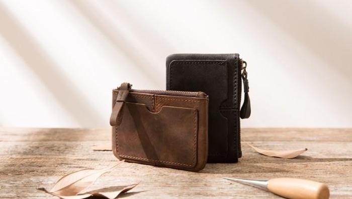 Leather Mens Card Holders Slim Front Pocket Wallet Coin Wallet for Men