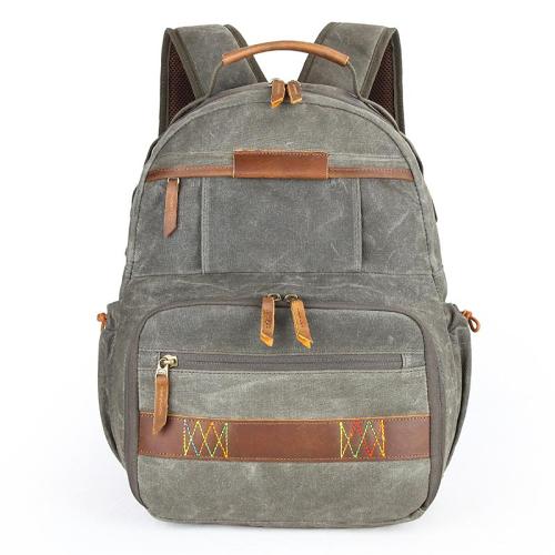 GREEN LARGE CANVAS WATERPROOF MENS CANON CAMERA BACKPACK NIKON CAMERA BAG DSLR CAMERA BAG FOR MEN