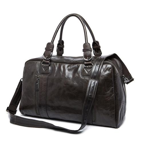 Cool Leather Men Large Travel Bag Business Weekender Bags For Men