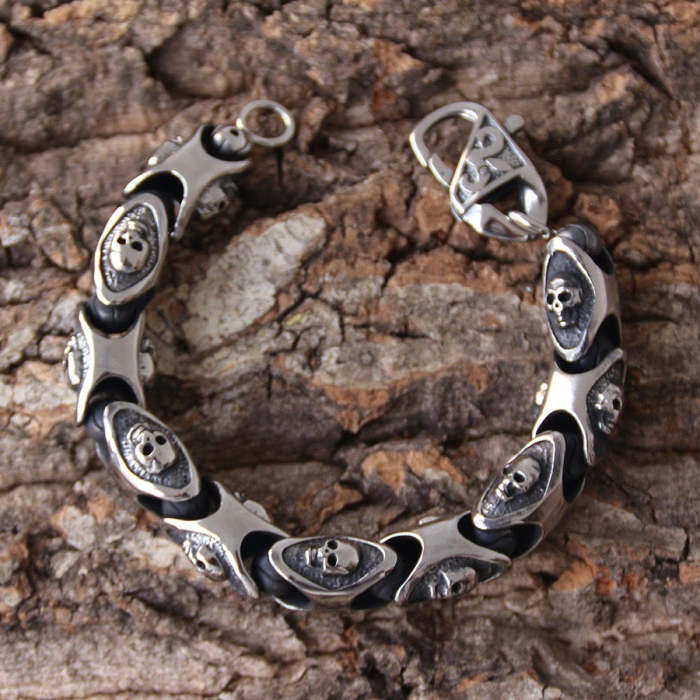Skull Portrait Bracelet - B106 CLEARANCE