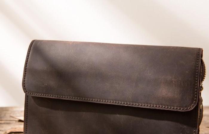 Cool Leather Mens Large Long Zipper Clutch Wallet Long Wallet for Men
