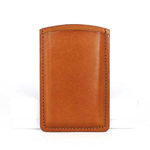 Leather Mens Slim Card Wallet Front Pocket Wallet Small Change Wallets for Men