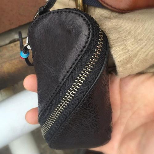 Genuine Leather Mens Cool Key Wallet Car Key Change Coin Holder Car Key Case for Men
