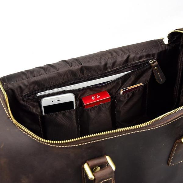 Leather Mens Weekender Bags Vintage Cool Travel Bag Duffle Bag Bag