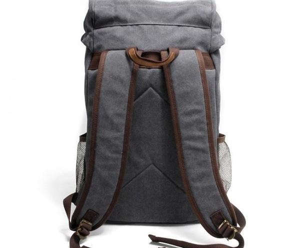 Cool Waxed Canvas Mens Hiking Backpacks Canvas Travel Backpack for Men