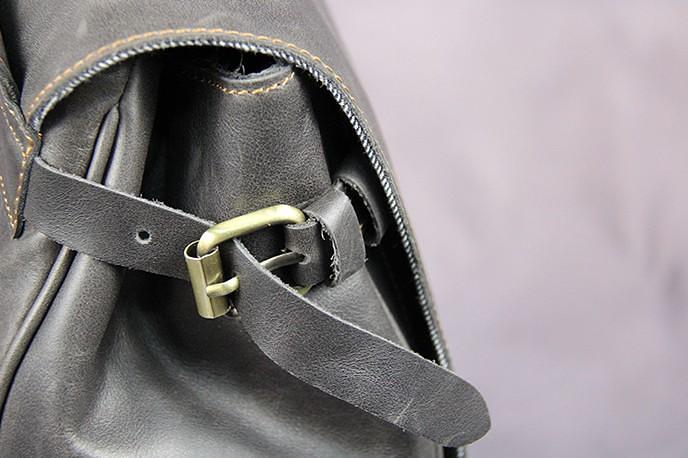 Vintage Mens Leather 15inch Laptop Backpack Leather School Backpack Travel Backpack for Men