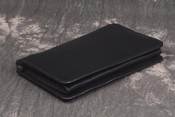 LEATHER MENS Wristlet Wallet Zipper Clutch FOR MEN