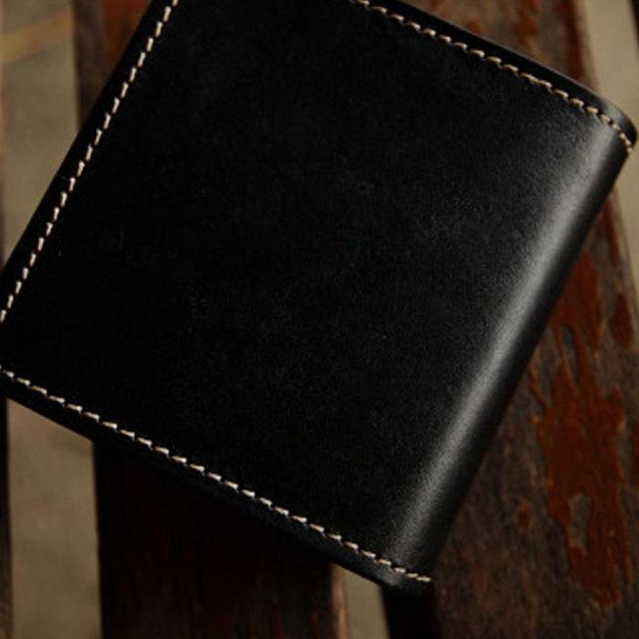 Handmade Leather Mens billfold Wallet Cool Slim Wallet Biker Wallet for Men