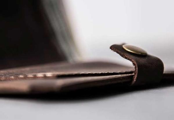 Vintage Leather Men Small Bifold Wallet Small Wallet for Men