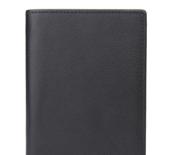 Vintage Mens Leather Small Slim Passport Wallets Bifold Long Wallet For Men