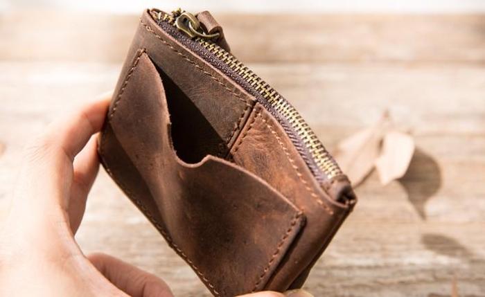 Leather Mens Card Holders Slim Front Pocket Wallet Coin Wallet for Men