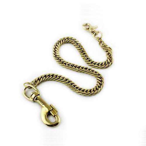 Solid Brass Wallet Chain Cool Punk Rock Biker Trucker Wallet Chain Trucker Wallet Chain for Men