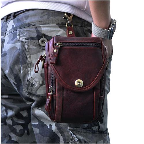 Cool Leather Belt Pouch for Men CELL PHONE HOLSTER Waist Bags BELT BAG For Men