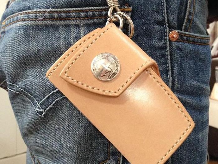 Handmade Leather Mens Cool Key Wallet Car Key Holder KeyChain Wallet for Men