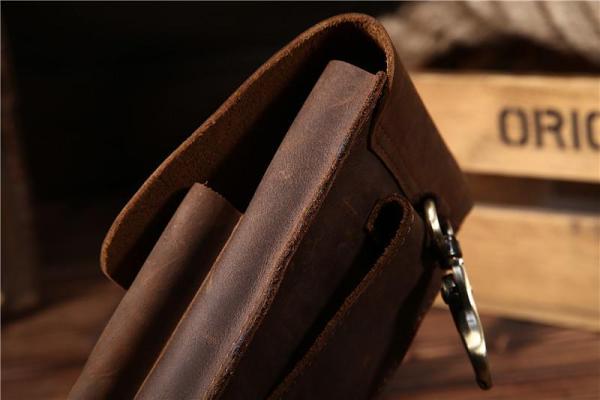 Cool Leather Cell Phone Holster Belt Pouch for Men Waist Bag BELT BAGs For Men