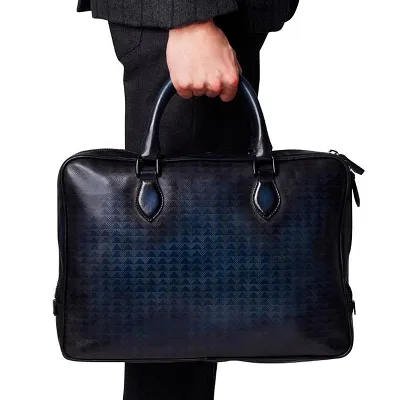 Handmade Leather Mens Briefcase Work Bag Laptop Bag Business Bag for Men