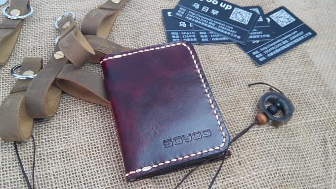 Leather Mens Front Pocket Bifold Small Wallets Card Wallet for Men