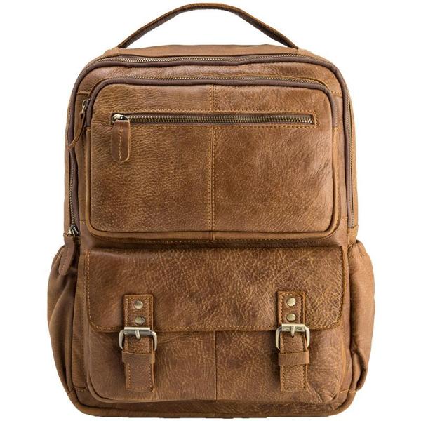 Brown Mens Leather Backpacks Travel Backpacks Laptop Backpack for men