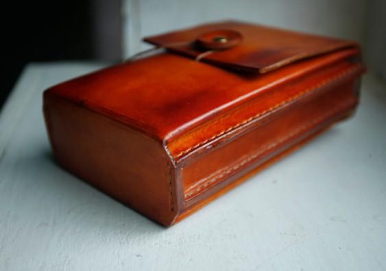 Handmade Leather Belt Pouch Mens Waist Bag CIGARETTE Pouch for Men