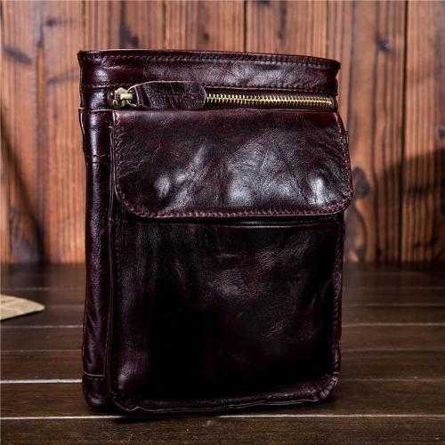 Mens Leather Belt Pouch Shoulder Bag Waist Bag BELT BAG Cell Phone Holster For Men
