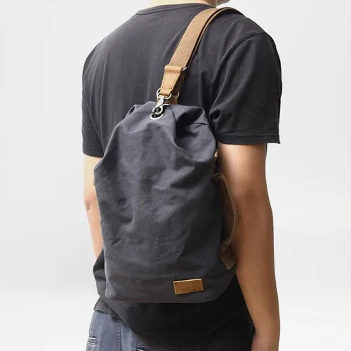 Mens Canvas Sling Bag Canvas Sling Backpacks Mens Sling Backpack Sling Bag Crossbody