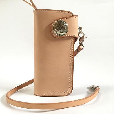 Handmade Leather Biker Wallet Mens Cool Chain Wallet Trucker Wallet with Chain