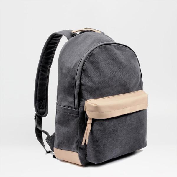 Waxed Canvas Womens Mens Backpack 14'' Green College White Backpack Travel Backpack For Men