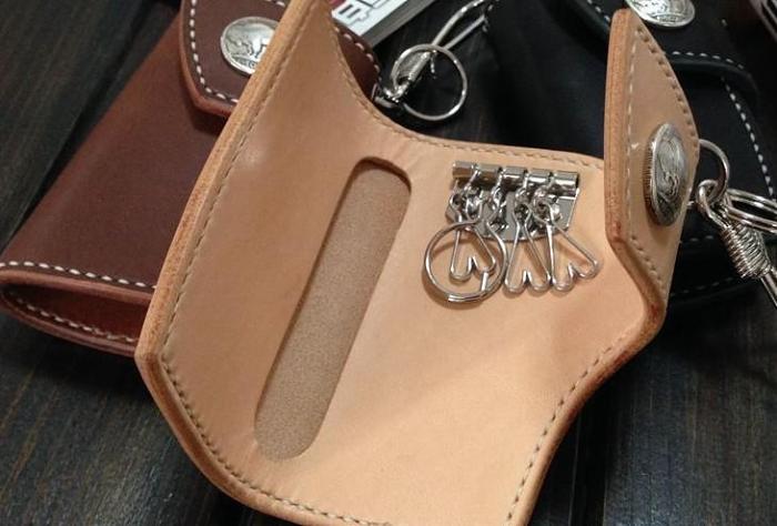 Handmade Leather Mens Cool Key Wallet Car Key Holder KeyChain Wallet for Men