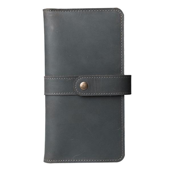 Handmade Leather Mens Clutch Wallet Cool Leather Wallet Long Phone Wallets for Men