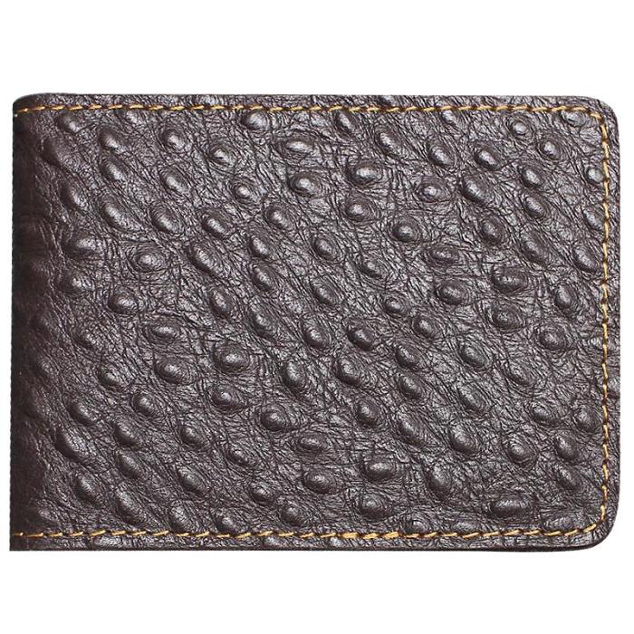 Handmade Leather Mens License Wallets Cool Short Wallet Card Holder Small Card Slim Wallets for Men