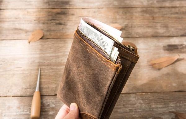 Cool Canvas Mens Small Wallets Bifold Vintage billfold Wallet for Men