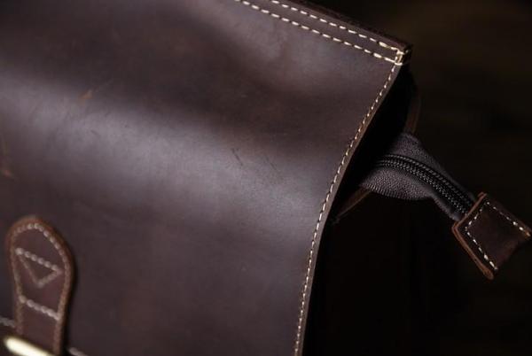 Handmade Leather Mens Cool Backpack Sling Bag Large Travel Bag Hiking Bag for men