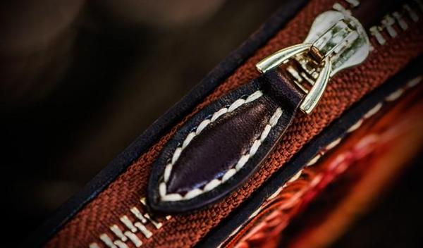 Handmade Leather Tooled Carp Mens Chain Biker Wallet Cool Leather Wallet Long Phone Wallets for Men