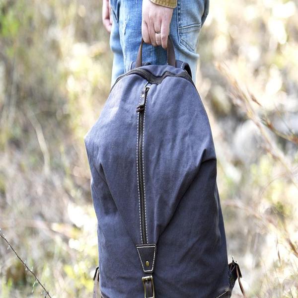 Canvas Mens Cool Backpack Bag Sling Bag Large Travel Bag Hiking Bag for Men