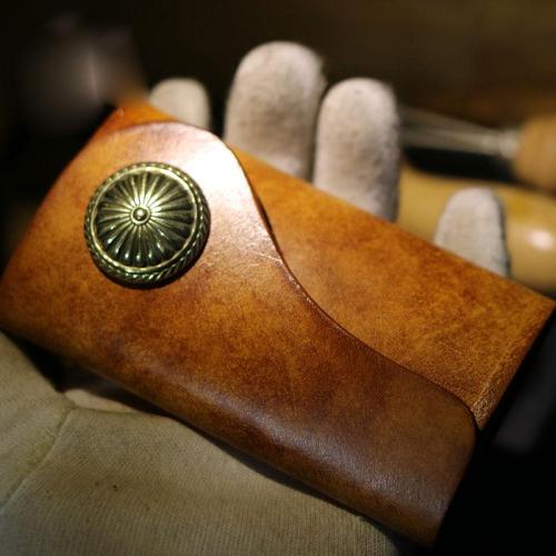 Handmade Leather Mens Cool Key Wallet Car Key Holder Car Key Case for Camel Men