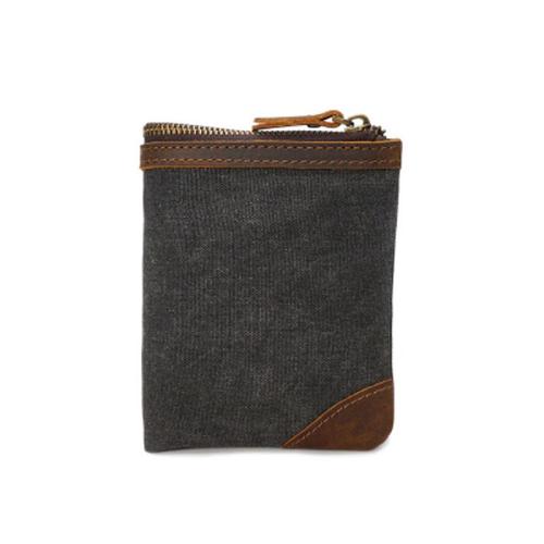Mens Canvas Small Wallet for men Bifold Cool Men billfold Small Wallet