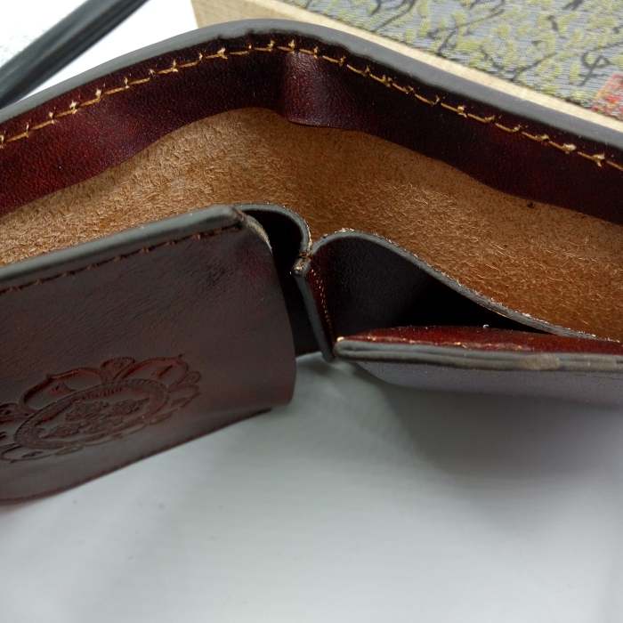 Handmade Leather Tooled Skull Prajna Mens Chain Biker Wallet Cool Leather Wallet Small Wallets for Men