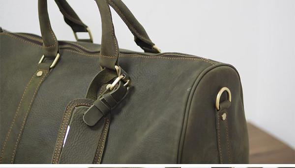 Cool Leather Mens Weekender Bags Vintage Travel Bags Duffle Bag for Men